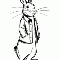 Раскраска Кролик Питер