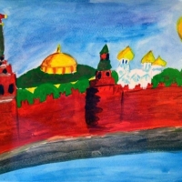 Детские рисунки Москвы