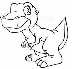 Раскраски динозавры - распечатать бесплатно