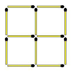 Квадрат 2X2. 3 квадрата равного размера