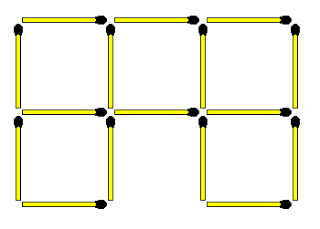 Переместить 1 палку, создающую 6 квадратов
