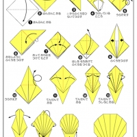 Оригами ракушка