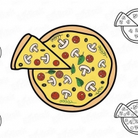 Как нарисовать пиццу