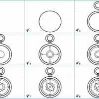 Как нарисовать компас