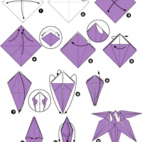 Оригами лилия