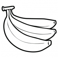 Раскраска Банан