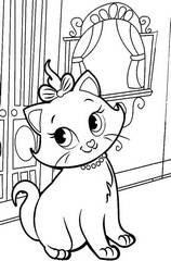 Раскраски Кошка Мари - распечатать бесплатно