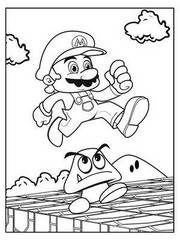 Раскраски Марио - распечатать бесплатно