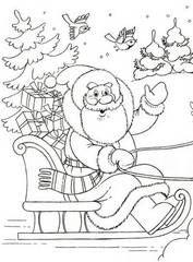 Раскраски Дед Мороз - распечатать бесплатно