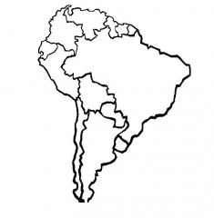 Раскраска Южная Америка