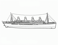Раскраска Титаник