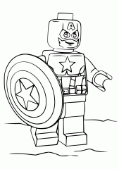Раскраска Лего Супергерои
