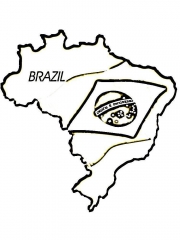 Раскраска Бразилия