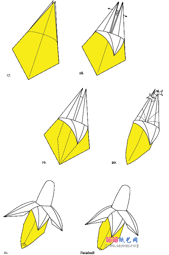 Оригами фрукты