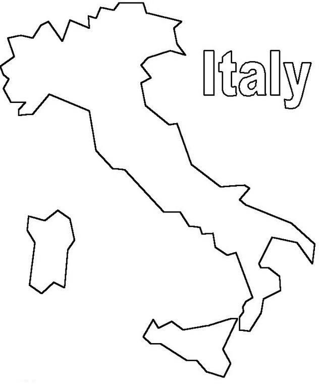 Раскраска Италия распечатать
