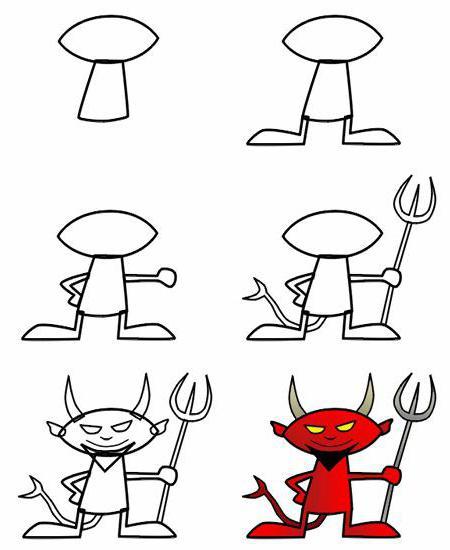 Как нарисовать демона