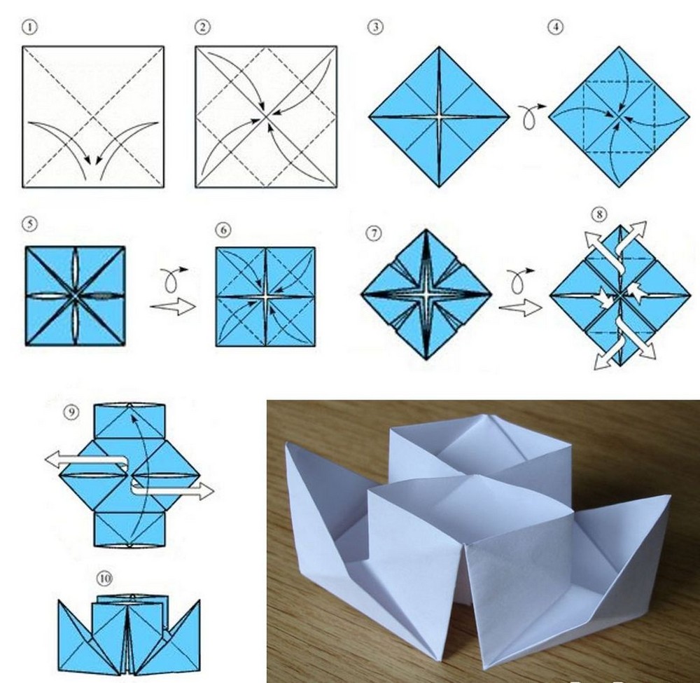 Оригами пароход