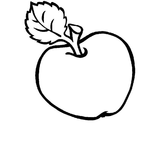 Раскраска яблоко распечатать