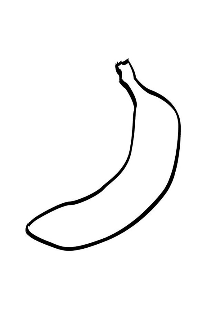 Раскраска Банан распечатать