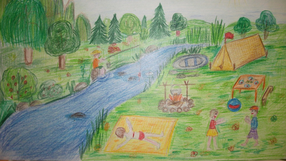 Детские рисунки каникул