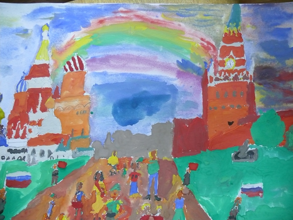 Детский рисунок кремля
