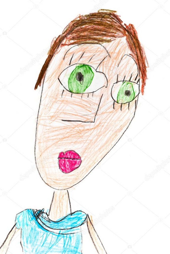 Детский рисунок глаза