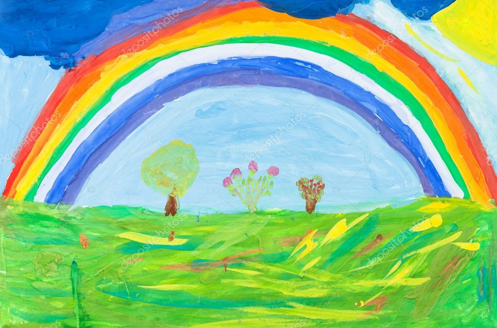 Детский рисунок радуги
