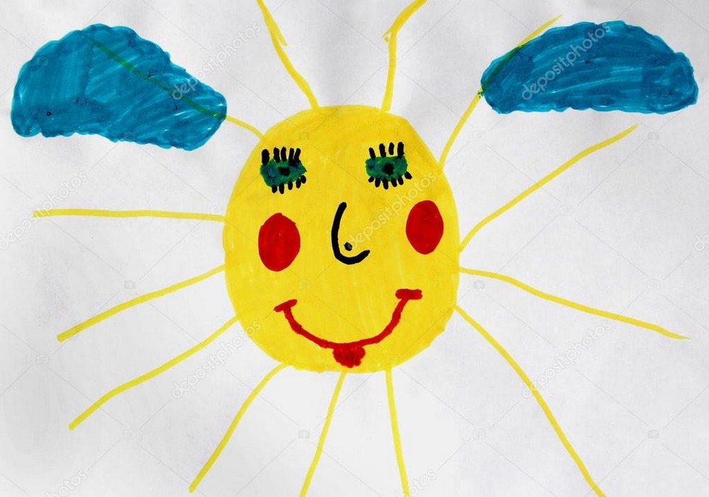 Детский рисунок солнца